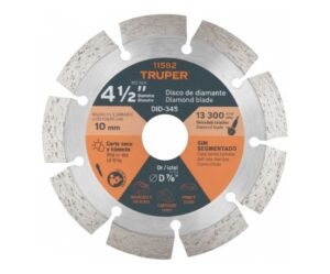 Disco de diamante de corte, diámetro de 9"