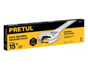 Llave ajustable (perico) 8" cromada