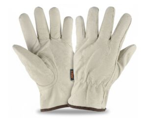 Guantes de piel de cabra tipo trabajador, talla M